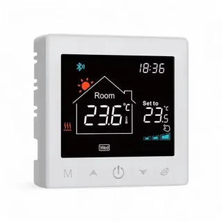 Slimme Thermostaat RF Wit 3amp USB-C & AAA Voeding