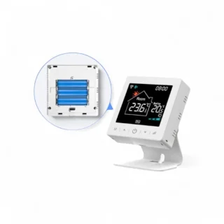 Slimme Thermostaat RF Wit 3amp USB-C & AAA Voeding