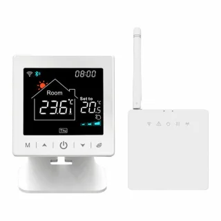 Slimme Thermostaat RF Wit 3amp USB-C & AAA Voeding