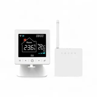 Slimme Thermostaat RF Wit 3amp USB-C & AAA Voeding
