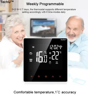 Slimme Thermostaat S2 Wit Gas Boiler Wifi App