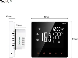 Slimme Thermostaat S2 Wit Gas Boiler Wifi App