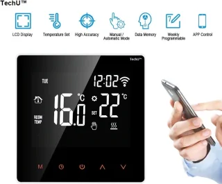 Slimme Thermostaat S2 Wit Gas Boiler Wifi App