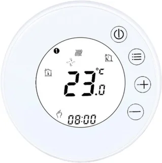 Slimme thermostaat - temperatuurregelaar - 8.6 x 8.6 cm - wit