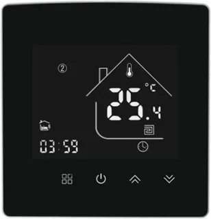 Slimme thermostaat - temperatuurregelaar verwarming - 60 mm wit