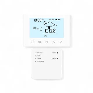 Slimme Thermostaat Touchscreen Wit - Draadloos met RF Ontvanger