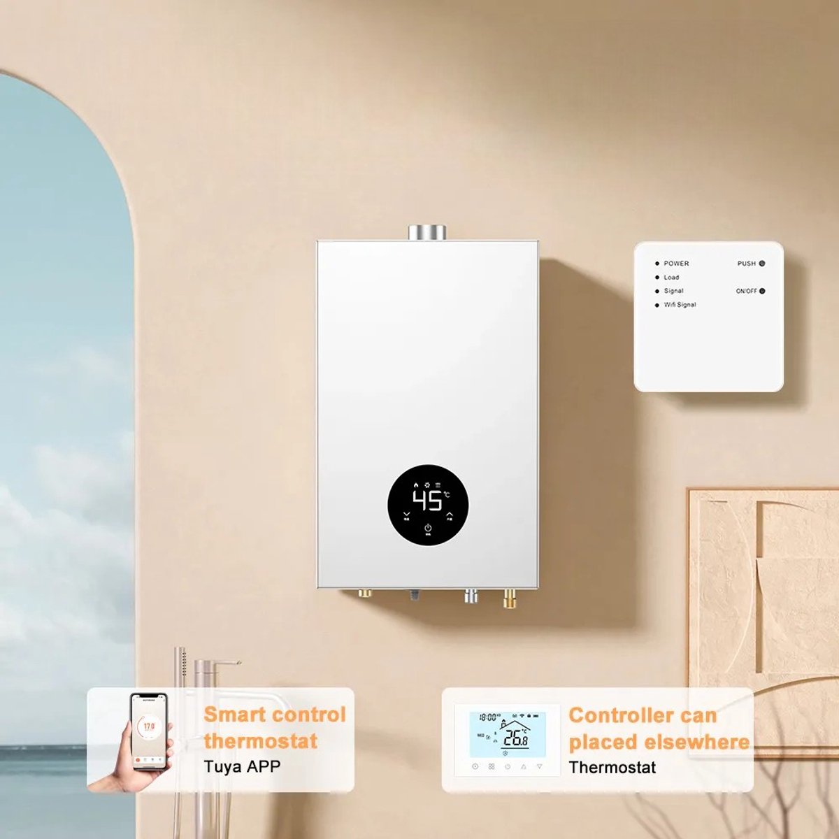Wat vinden we goed aan de Slimme Thermostaat Touchscreen Wit - Draadloos met RF Ontvanger
