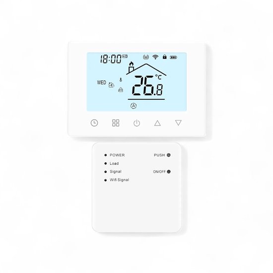 Slimme Thermostaat Touchscreen Wit - Draadloos met RF Ontvanger review
