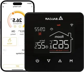 Slimme thermostaat verwarming regelaar 3a zwart