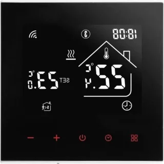 Slimme thermostaat - verwarming regelunit - zwart