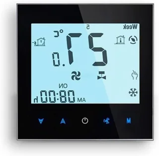Slimme thermostaat - verwarmingsregelaar - 8,8 cm - zwart