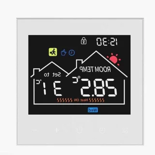 Slimme thermostaat vloerverwarming bediening wit