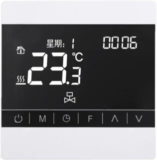 Slimme thermostaat vloerverwarming bediening wit