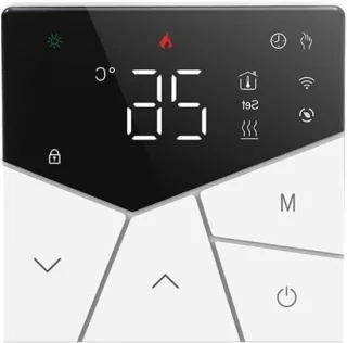 Slimme thermostaat - vloerverwarming - zwart