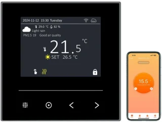 Slimme thermostaat voor elektrische vloerverwarming