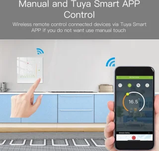 Slimme Thermostaat WiFi Touchscreen Wit