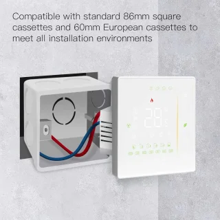 Slimme Thermostaat WiFi Touchscreen Wit