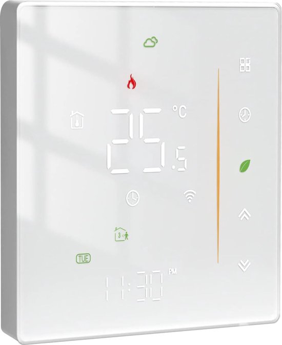 Slimme Thermostaat WiFi Touchscreen Wit review