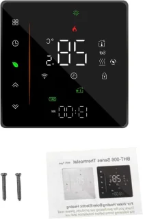 Slimme thermostaat wifi vloerverwarming zwart
