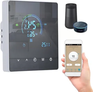 Slimme thermostaat wifi zwart