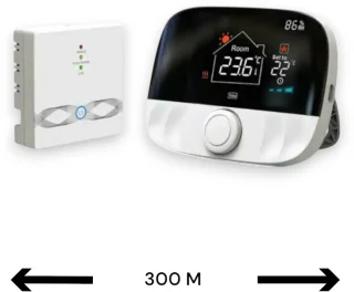 Slimme Thermostaat Wit Met Draaiknop 3amp