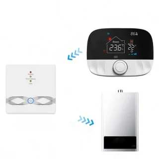 Slimme Thermostaat Wit Met Draaiknop 3amp