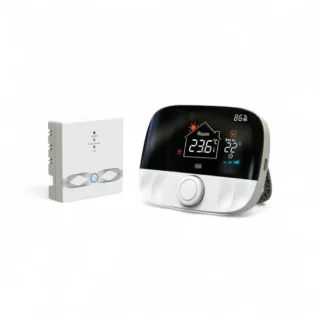 Slimme Thermostaat Wit Met Draaiknop 3amp