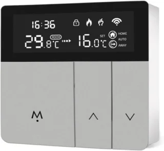 Slimme thermostaat zilver
