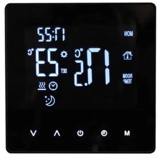 Slimme thermostaat zwart