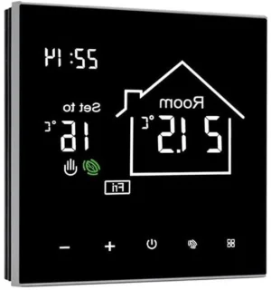 Slimme thermostaat zwart