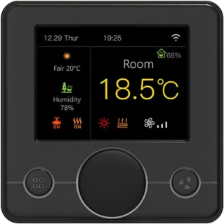 Slimme thermostaat - zwart