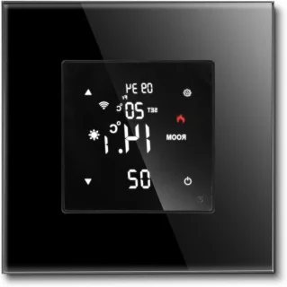 Slimme thermostaat - zwart