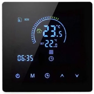 Slimme thermostaat, zwart