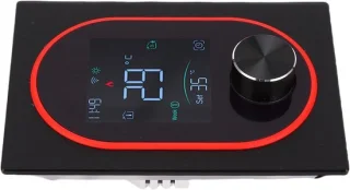 Slimme thermostaatknop 86mm inbouw zwart