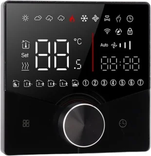 Slimme thermostaatknop - zwart