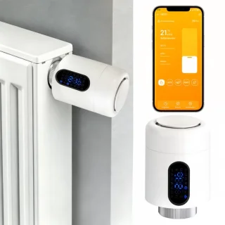 Slimme thermostaatkraan voor radiator – 2-pack – wit