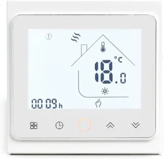 Slimme vloerverwarming thermostaat zwart