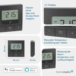 Slimme Wandthermostaat voor Radiatoren en Vloerverwarming