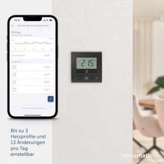 Slimme wandthermostaat voor radiatoren en vloerverwarming