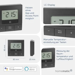 Slimme Wandthermostaat voor Radiatoren en Vloerverwarming