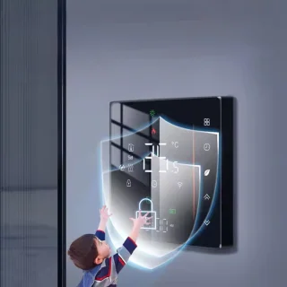 Slimme Wifi Inbouw Thermostaat Zwart 3A 4-Draads