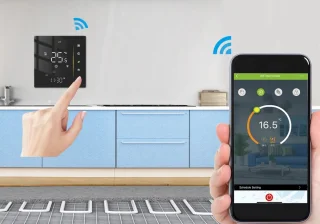 Slimme Wifi Inbouw Thermostaat Zwart 3A 4-Draads