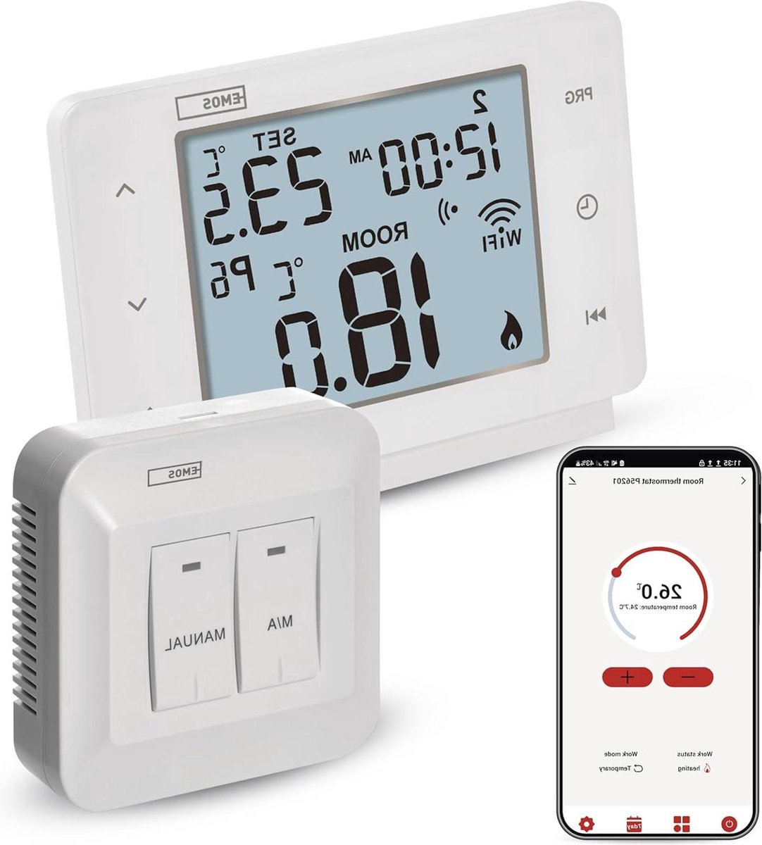 De Slimme wifi kamerthermostaat - compatibel met Tuya, Alexa en Google Assistant in één oogopslag
