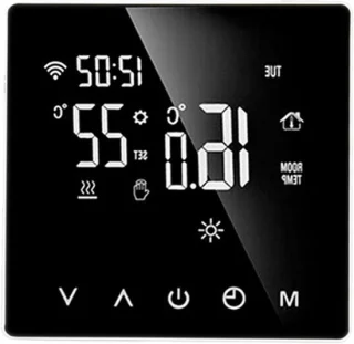 Slimme wifi-programmeerbare thermostaat 86 x 86 mm wit