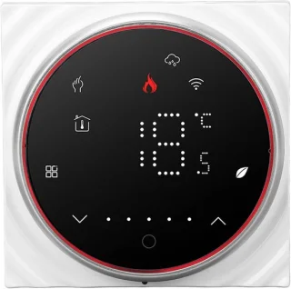 Slimme wifi thermostaat 86 mm zwart