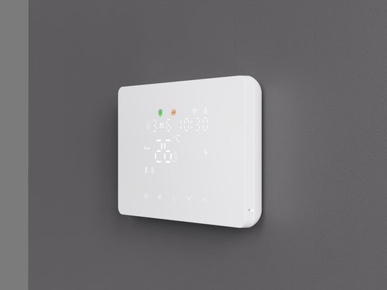 Slimme Wifi Thermostaat C.V. Waterverwarming Zwart 3amp 4-Draads review