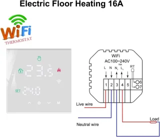 Slimme WiFi-thermostaat met touchscreen