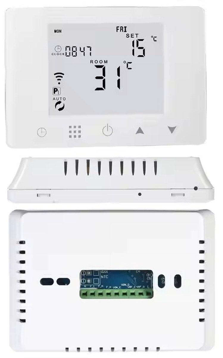 Wat vinden we goed aan de Slimme Wifi Thermostaat Rond Zwart 3amp 4-Draads 90-240v