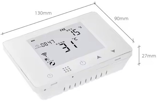 Slimme Wifi Thermostaat Rond Zwart 3amp 4-Draads 90-240v review