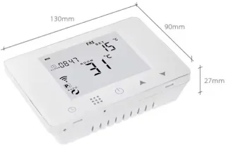 Slimme Wifi Thermostaat Rond Zwart 3amp 4-Draads 90-240v